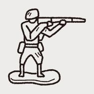 toy soldier doodle N19