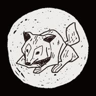 wolf doodle N7