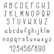 Hand Drawn Alphabet N27