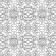 Black and white seamless pattern N6