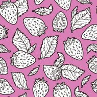 cute strawberries pattern