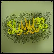 Summer hand lettering N2