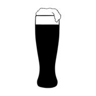 Vector Cartoon Glass of Beer