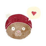 cartoon bear in hat N97