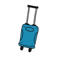 luggage hand drawn vector illustration