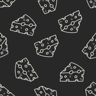 cheese doodle seamless pattern background N5