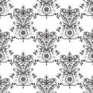 Vector Seamless Paisley Doogle Pattern