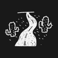 desert road doodle N6