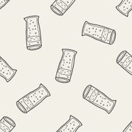 doodle cocktail seamless pattern background N8