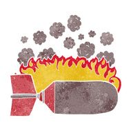 cartoon flaming bomb N23