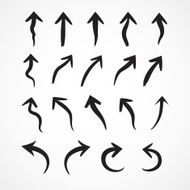 Vector set of Arrow icons