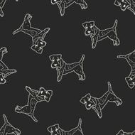 dog doodle seamless pattern background N42