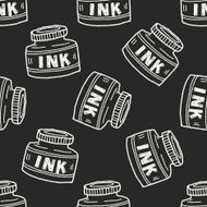 ink doodle seamless pattern background N2