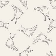 slug doodle seamless pattern background N2