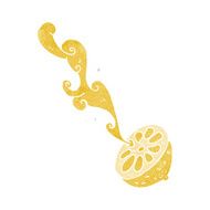 cartoon squirting lemon N17