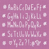 Hand drawn thin font N2