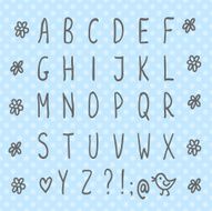 Hand drawn thin font N3