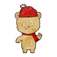 cartoon bear in hat N101