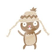 cartoon bear in hat N102