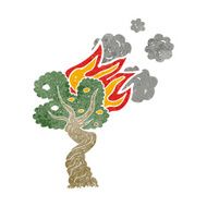 cartoon burning tree N44