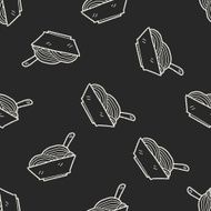Doodle Noodle seamless pattern background N10