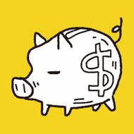 doodle pig money bank N24