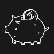 doodle pig money bank N25