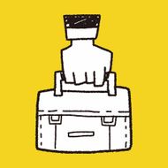 briefcase doodle drawing N36