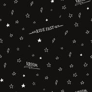 Hand drawn background biker pattern