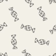 candy doodle seamless pattern background N31