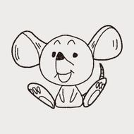 Chinese Zodiac mouse doodle drawing N6