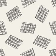 chocolate doodle seamless pattern background N6