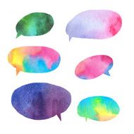 watercolor speech bubbles N2
