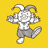clown doodle drawing N126