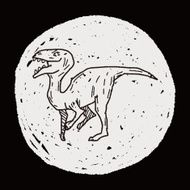dinosaur doodle N103