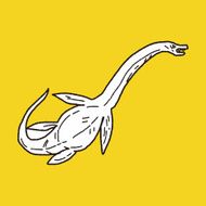 dinosaur doodle N104
