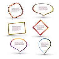 Abstract Speech Bubbles