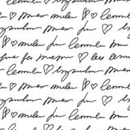 pattern with hand writing elements