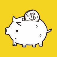 doodle pig money bank N27