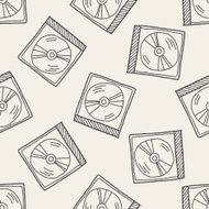 dvd doodle seamless pattern background N4