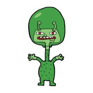 cartoon space alien N98