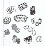 doodle casino icons