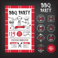 Barbecue party invitation N8