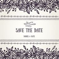 Save the date card template