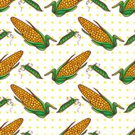 Corn and peas pattern