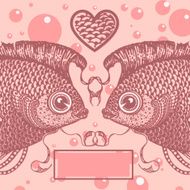 two lovers vintage fish