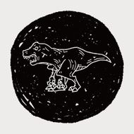 Tyrannosaurus dinosaur doodle N7
