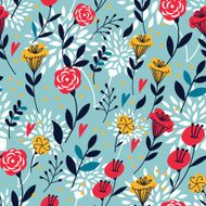 elegant cartoon seamless pattern
