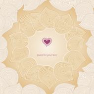 Vintage seamless pattern with swirls