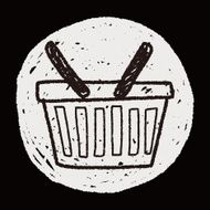 doodle shopping basket N27
